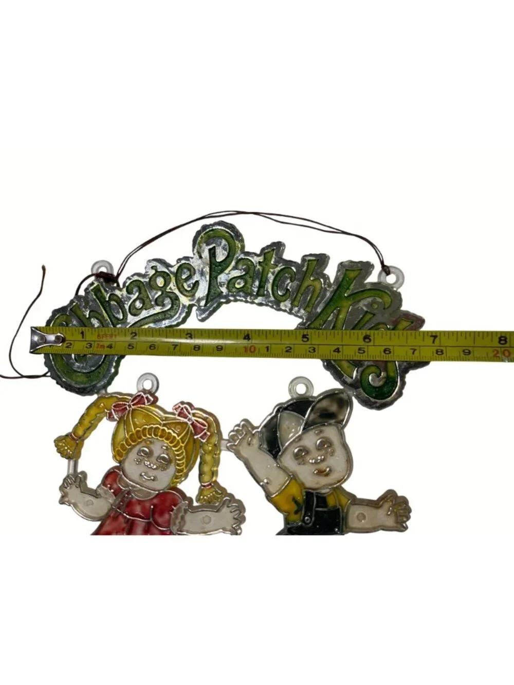 Cabbage Patch Kids Hanging Stained Plastic Decoration